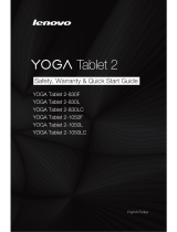 Lenovo YOGA Tablet 2-830LC Safety, Warranty & Quick Start Manual