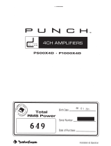 Rockford Fosgate Punch P1000X4D Installation & Operation Manual