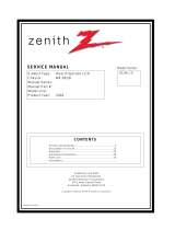 Zenith D52WLCD Series User manual