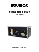 Equinox Systems Stage Haze 1500 User manual