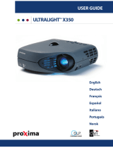 Proxima UltraLight X350 User manual