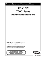 Invacare TDX Spree Operator And  Maintenance Manual