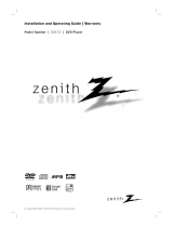 Zenith DVB312 - Progressive-Scan Slim Design DVD Player Installation guide