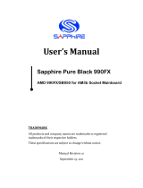 Sapphire Audio Pure Black 990FX User manual