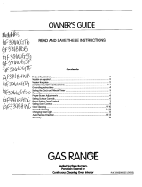 Tappan TGF334BHWC Owner's manual