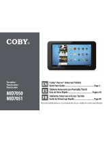 Coby Kyros MID7047 Quick start guide