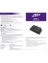 RTI VHR-1 Quick Reference Manual