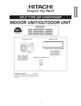 Hitachi RAC-18WSPA User manual