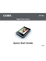 Coby DP240 - Digital Photo Frame Quick start guide