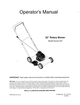 MTD 020 Series User manual