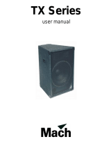 Mach TX215F User manual