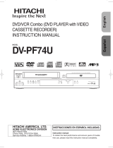 Hitachi DV PF74U User manual