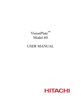 Hitachi VisionPlate 60 User manual