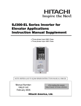 Hitachi SJ300-EL Series Instruction Manual Supplement