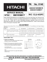 Hitachi 36SDX01S User manual