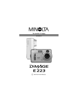 Minolta DiMAGE E223 User manual