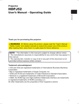 Hitachi HDPJ52 User manual