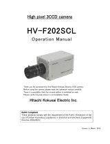 Hitachi HV-F202SCL Operating instructions