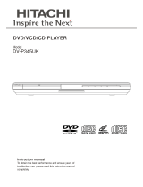 Hitachi DV-P345UK User manual