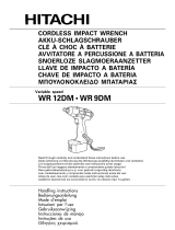 Hitachi WR12DMB - 12.0 V 1/2" Impact Wrench 2 Battery User manual