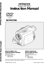 Hitachi DZ-MV270A - Camcorder User manual