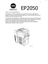 Konica Minolta EP2050 User manual