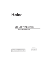 Haier LED LCD TV Receiver User manual