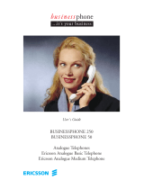 Ericsson BusinessPhone 250 User manual