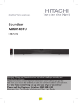 Hitachi AXS014BTU User manual