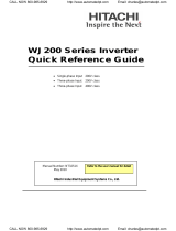 Hitachi WJ200-037L Quick Reference Manual