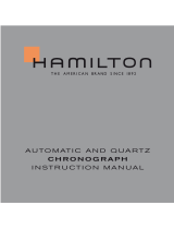 Hamilton Automatic and Quartz Chronograph User manual