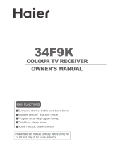 Haier 34F9K-P Owner's manual
