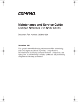 Compaq N180 - Evo Notebook - PIII-M 1 GHz Maintenance And Service Manual