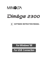 Minolta Dimage 2300 Owner's manual