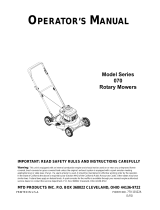 MTD 070 Series User manual