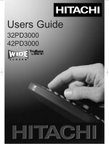 Hitachi 42PD3000 User manual
