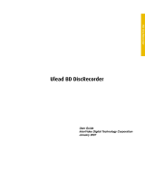 Ulead BD DISCRECORDER 2.7 User manual