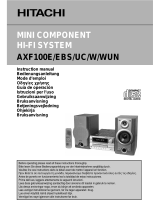 Hitachi AXF100W User manual
