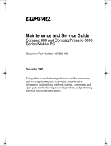 Compaq Presario 3000 - Desktop PC Maintenance And Service Manual