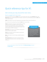 Comcast xfinity X1 Quick Reference Tips