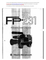 Hitachi FP-Z31 Operating instructions