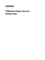 Compaq T1000 Series User manual