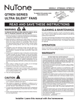 NuTone QTREN080 User manual