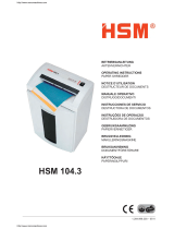 HSM HSM 105.3 Operating Instructions Manual