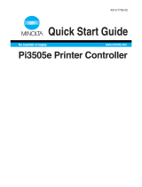 Minolta Pi3505e Quick start guide