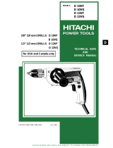 Hitachi D 10VG Technical Data And Service Manual