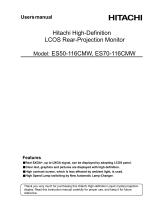 Hitachi es50-116cmw User manual