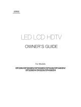 Hitachi DF2400DV Owner's manual
