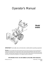 MTD E663G User manual