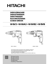 Hitachi W 8VB Owner's manual